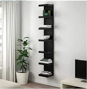 LACK IKEA Shelving Unit: Black/Brown [75" x 12" x 4"] | Amazon (US)