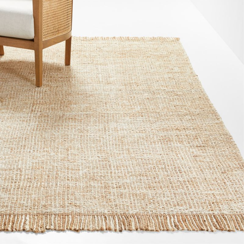 Agra Handwoven Fringe Rug | Crate & Barrel | Crate & Barrel