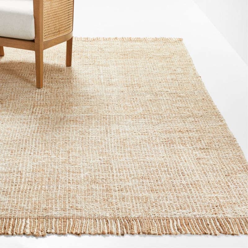 Agra Handwoven Fringe Rug | Crate and Barrel | Crate & Barrel