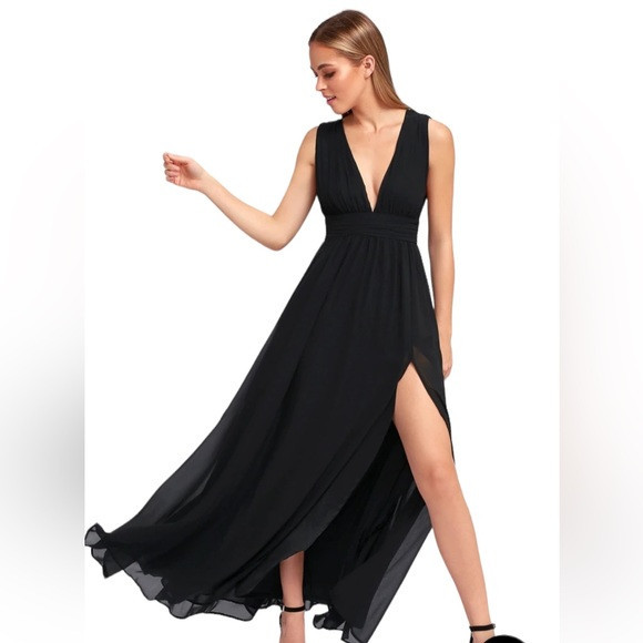 LuLu’s Heavenly Hue Formal Black Dress Women XS | Poshmark