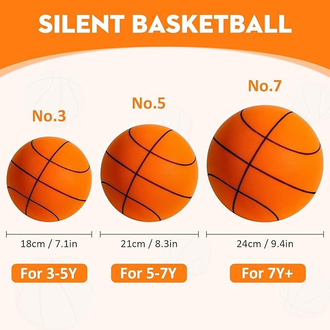 Silent Basketball, 2025 Upgrade Dribble Dream Silent Basketball The Handleshh Silent Basketball D... | Amazon (US)