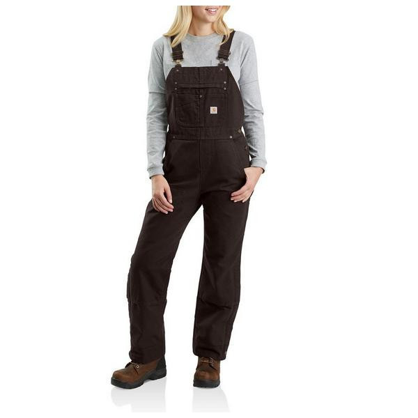 Women's Carhartt Relaxed Fit Washed Duck Insulated bibs-coveralls | Scheels Sports