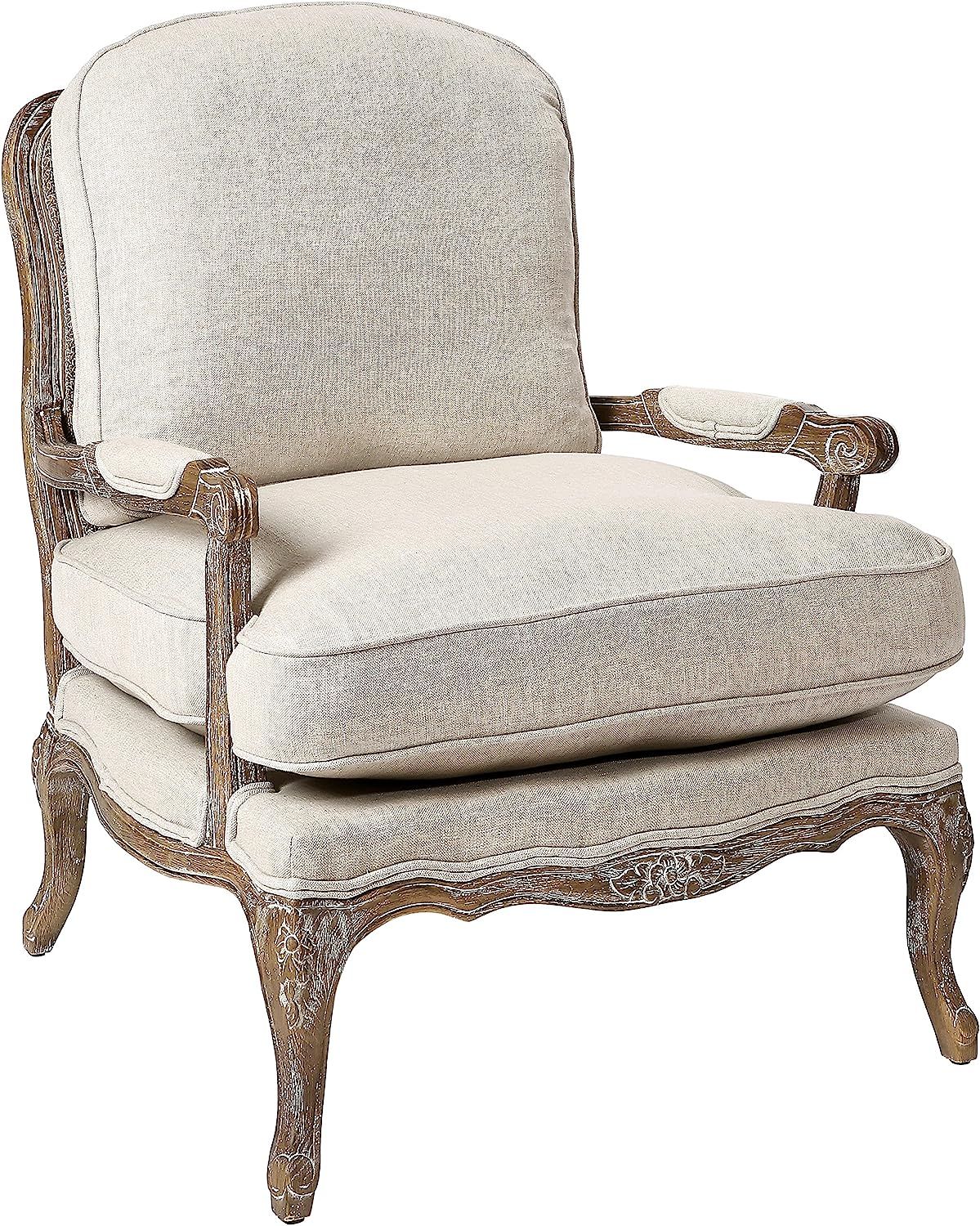 Homelegance Parlier Show Wood Accent Chair, Neutral | Amazon (US)