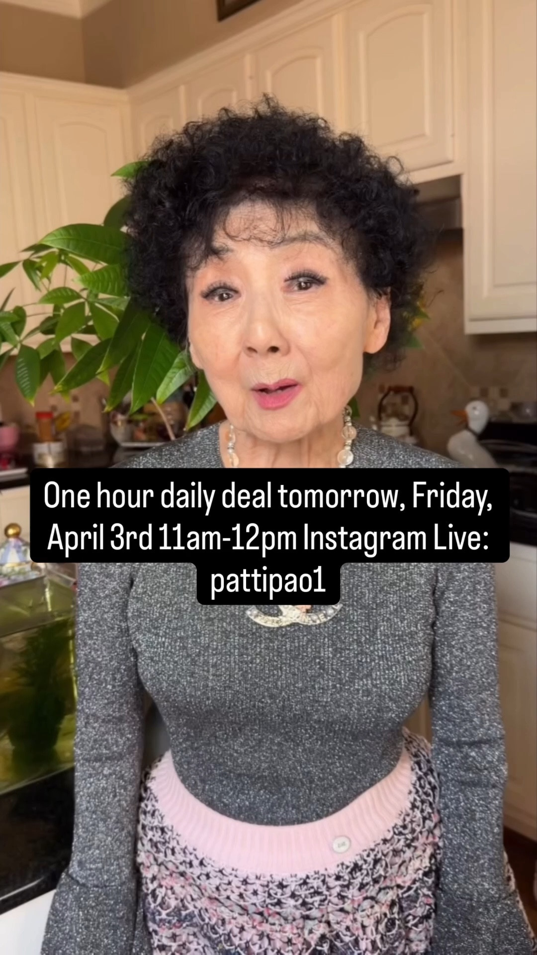 One hour daily deal drop tomorrow, Friday, April 3, 2026 11am-12pm Central Instagram Live: pattipao1 

#LTKstorytime #LTKBeauty #LTKSaleAlert