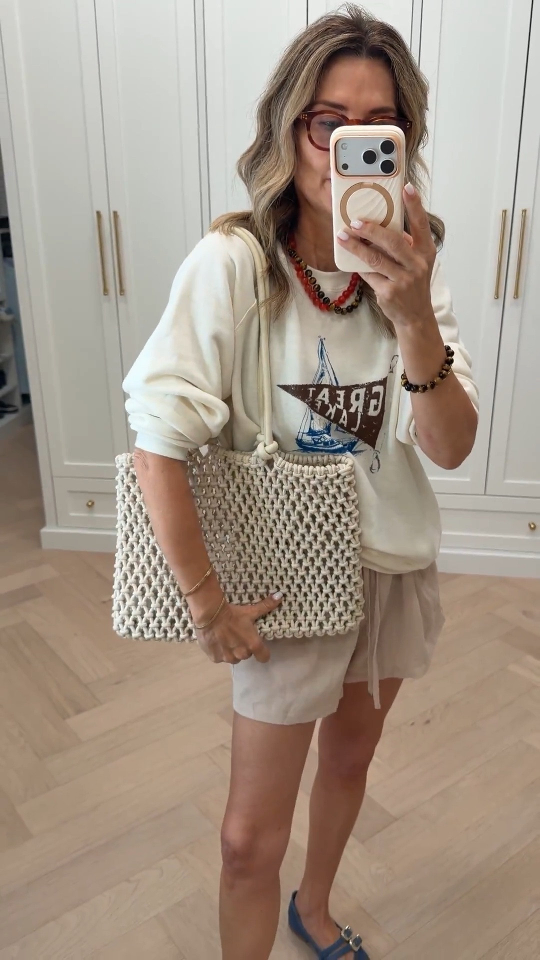 I’m 5’6’’. Almost the whole outfit is on sale!
-Shorts are a Amazon Prime Day deal
-Top XS use code HFL20
-Flats TTS code SUMMER20
-Necklaces & bracelets use code TAMMY20

#LTKootd #LTKOver40 #LTKSeasonal