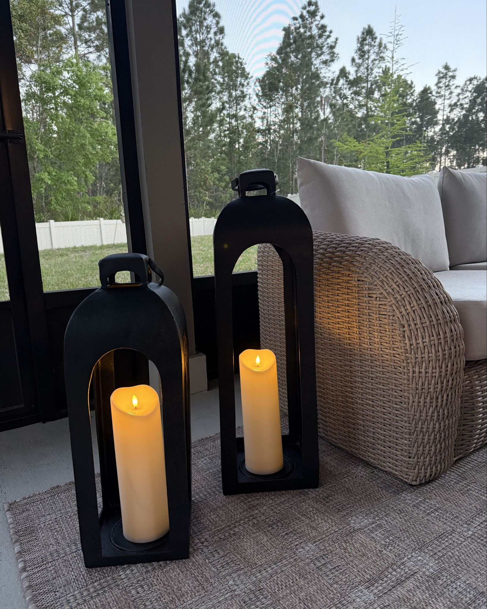 My pottery barn inspired lanterns are still on sale! Love these battery operated candles paired with them 🙌🏽 

Designer inspired home finds, target clearance, front porch, patio, outdoor finds, target home decor, pottery barn look for less, Amazon home finds 

#LTKSeasonal #LTKSaleAlert #LTKHome