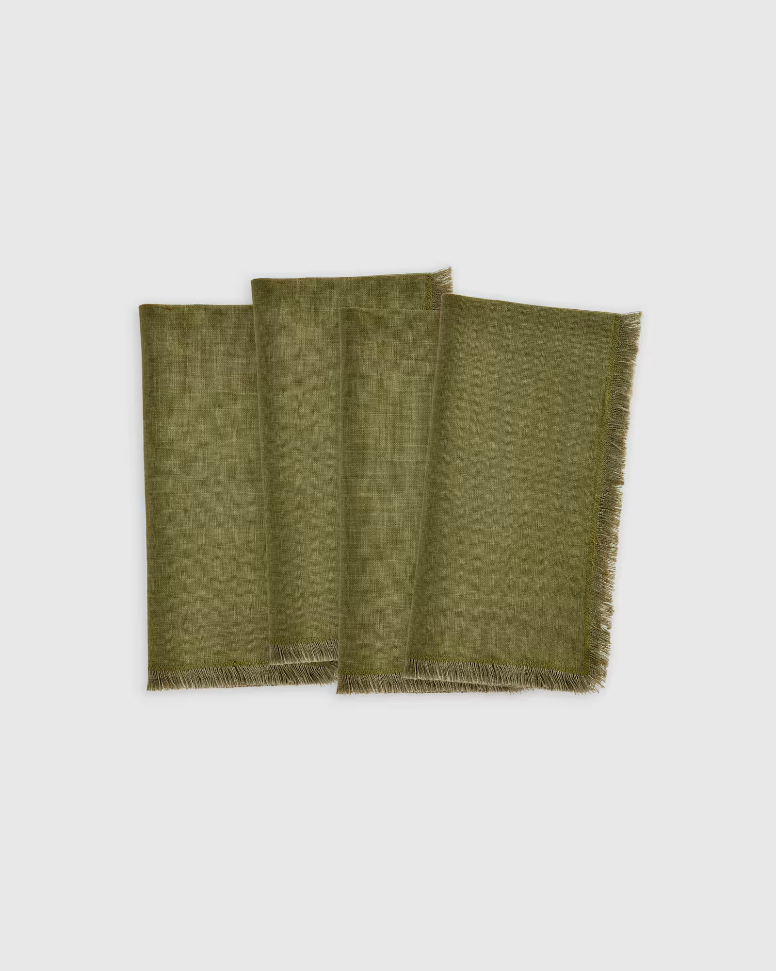 European Linen Fringe Napkins (Set of 4) | Quince