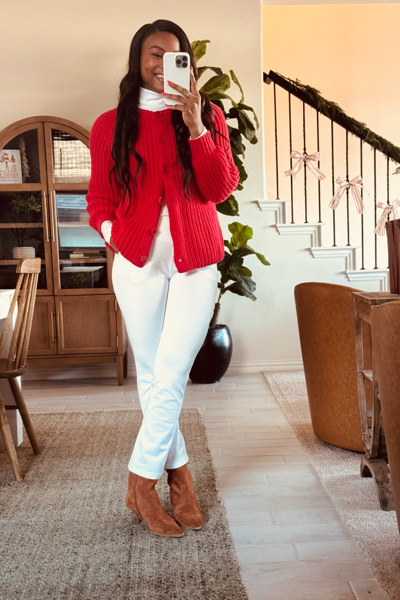 Small for top and bottoms. Medium for cardigan 

#LTKFindsUnder50 #LTKSeasonal #LTKootd