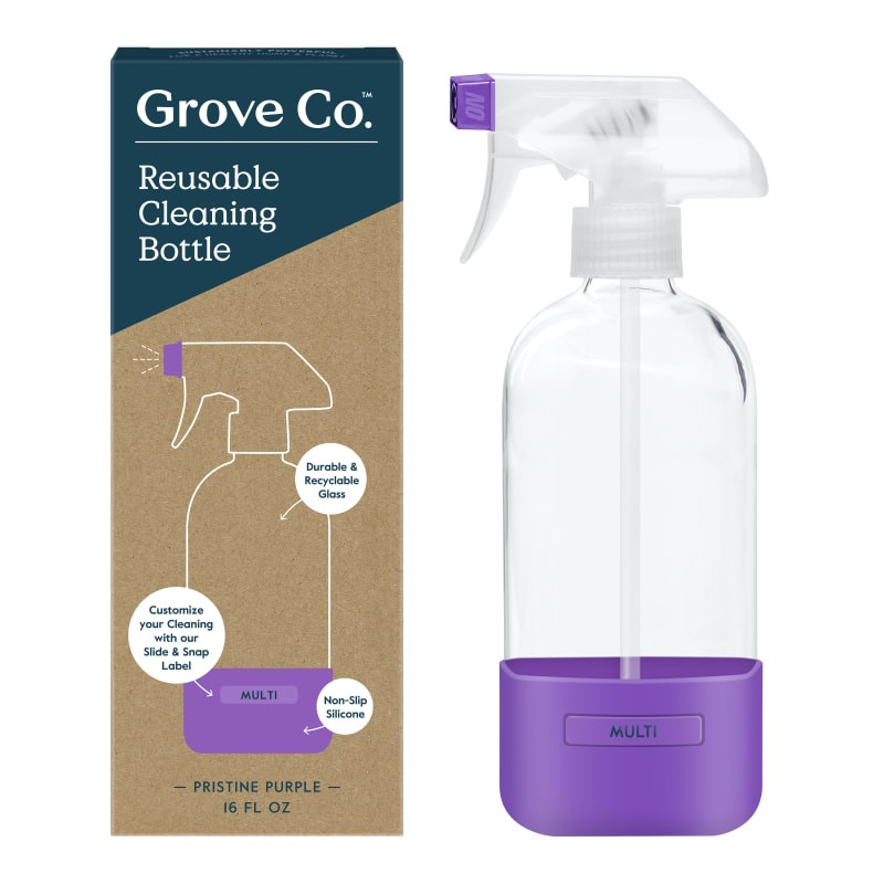 Grove Co. Reusable Cleaning Glass Spray Bottle - Slide & Snap | Grove