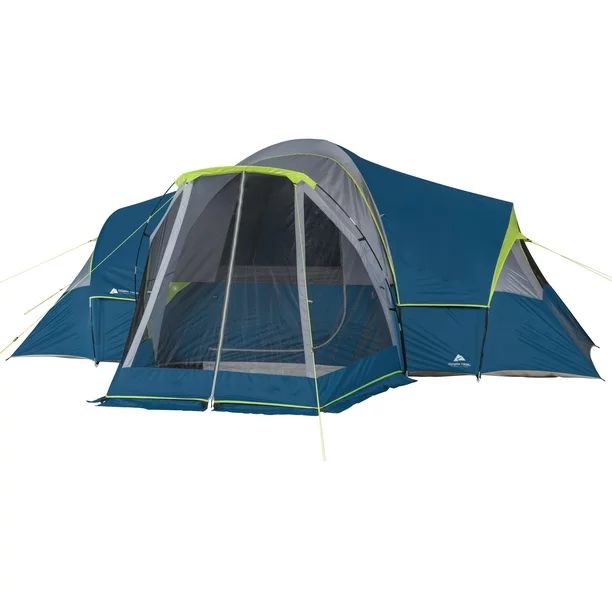 Ozark Trail 10-Person Family Camping Tent, with 3 Rooms and Screen Porch | Walmart (US)