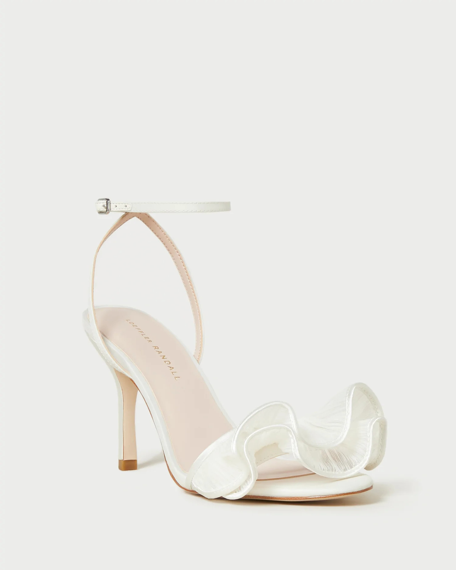 Estella Pearl Ruffle Heeled Sandal | Loeffler Randall