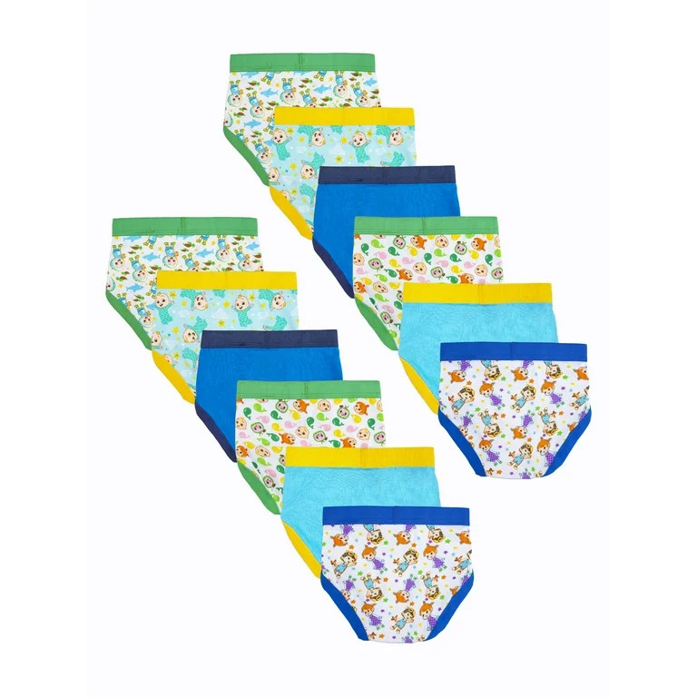 Cocomelon Toddler Boys Character Briefs, 12-Pack, Sizes 2T-4T | Walmart (US)