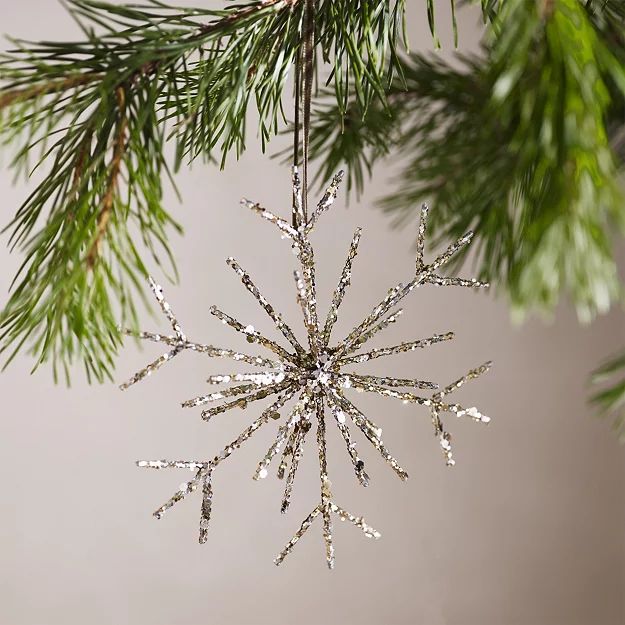 Glitter Starburst Decoration – 12.5cm | The White Company (UK)