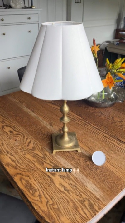 Turn any candlestick into a lamp with this easy hack!