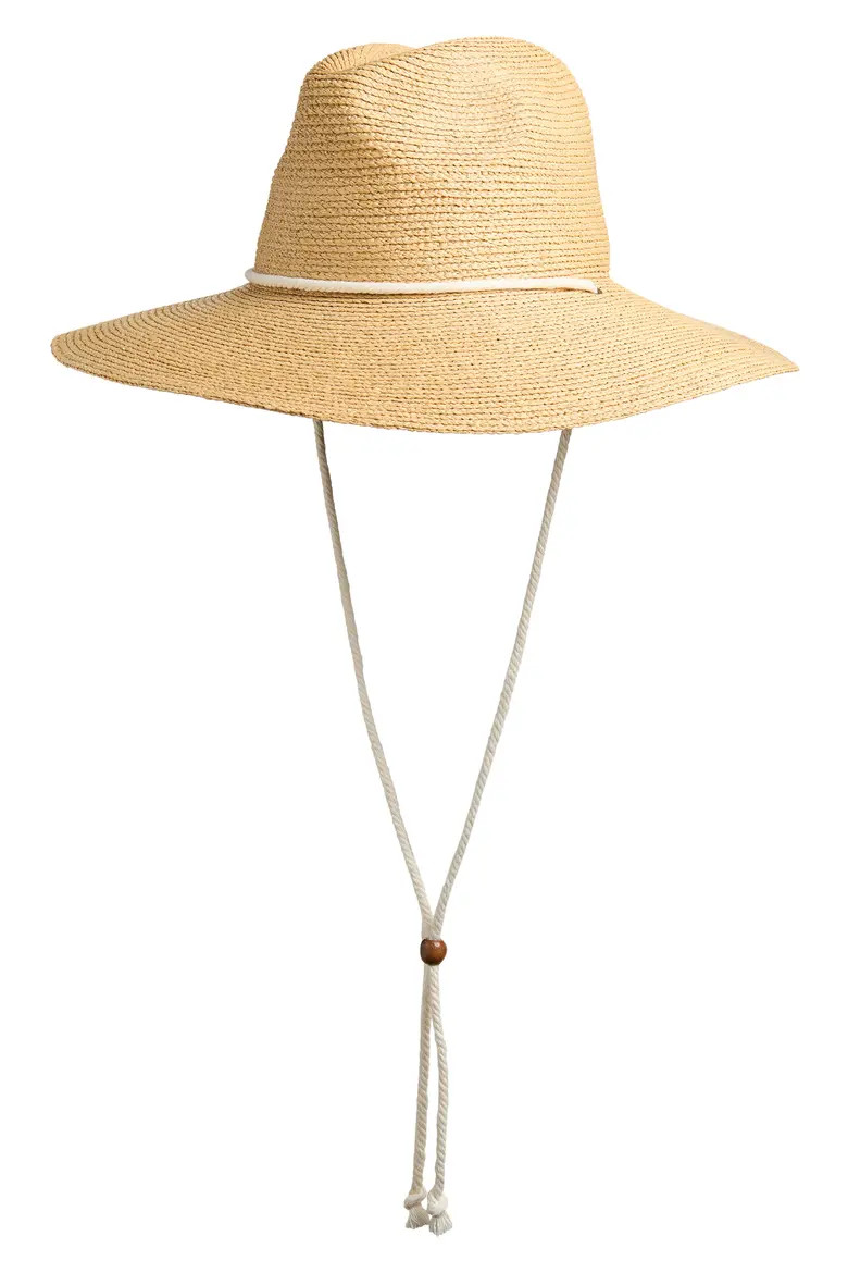 Raffia Drawstring Sun Hat (Women) | Nordstrom | Nordstrom
