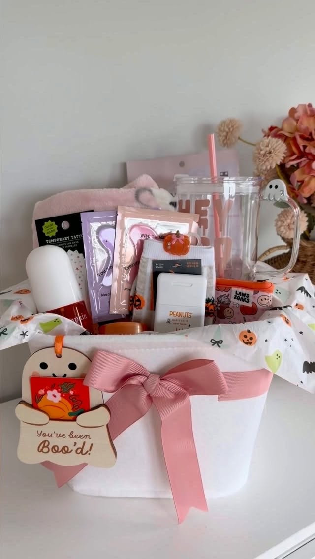 Found this adorable basket for $5😍 

Comment “BOO” and I'll send you a 🔗✨

Note* The basket, tag, and cup is in-store only in the dollar section at target 

#boobasket #giftidea #halloween