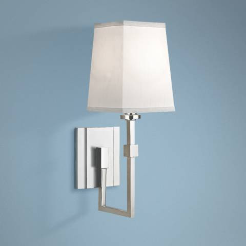 Hudson Valley Fletcher 15 1/4"H Polished Nickel Wall Sconce | Lamps Plus