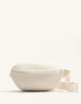 OYSHO Padded textured belt bag in cream | ASOS | ASOS (Global)
