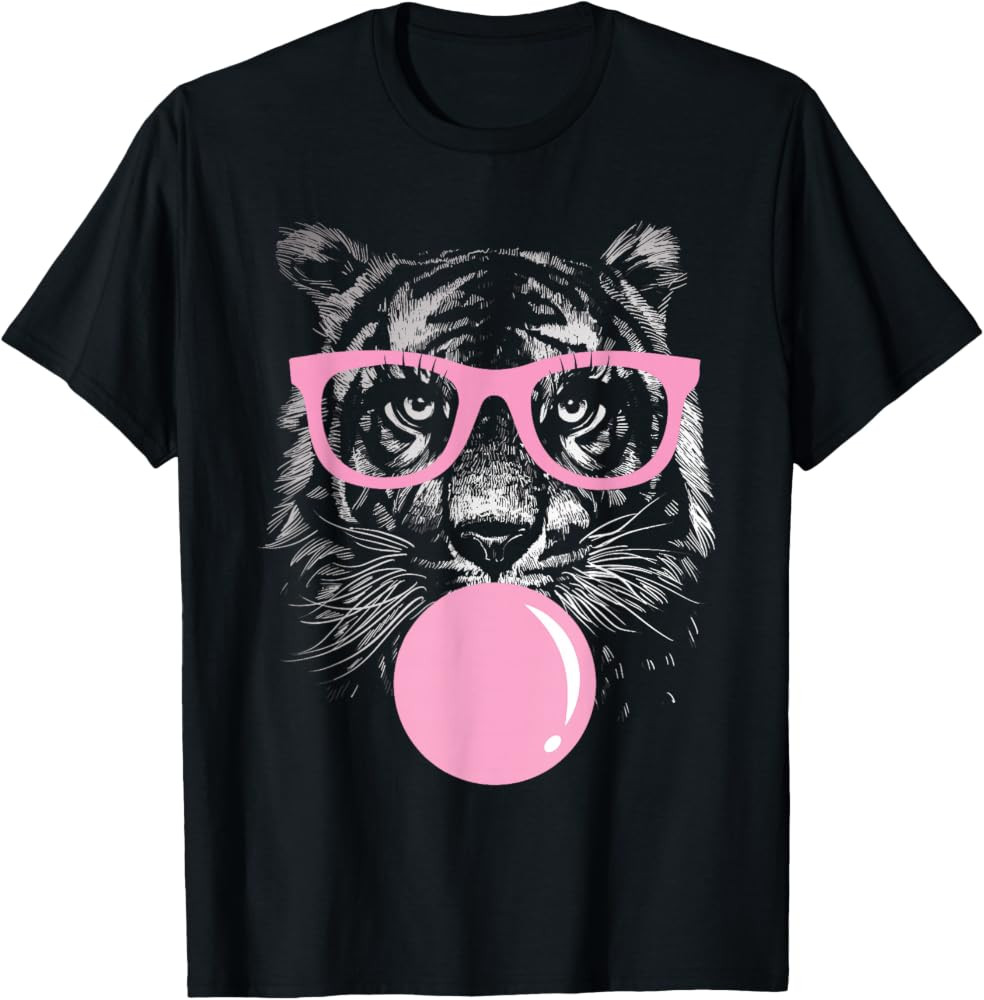 Tiger Women Tiger Face Wild Animal Cute Tiger Shirt Women T-Shirt | Amazon (US)