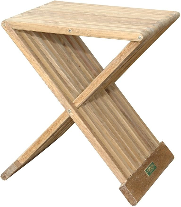 Anderson Teak TBF-016S Marilla Side Folding Table, 16" | Amazon (US)
