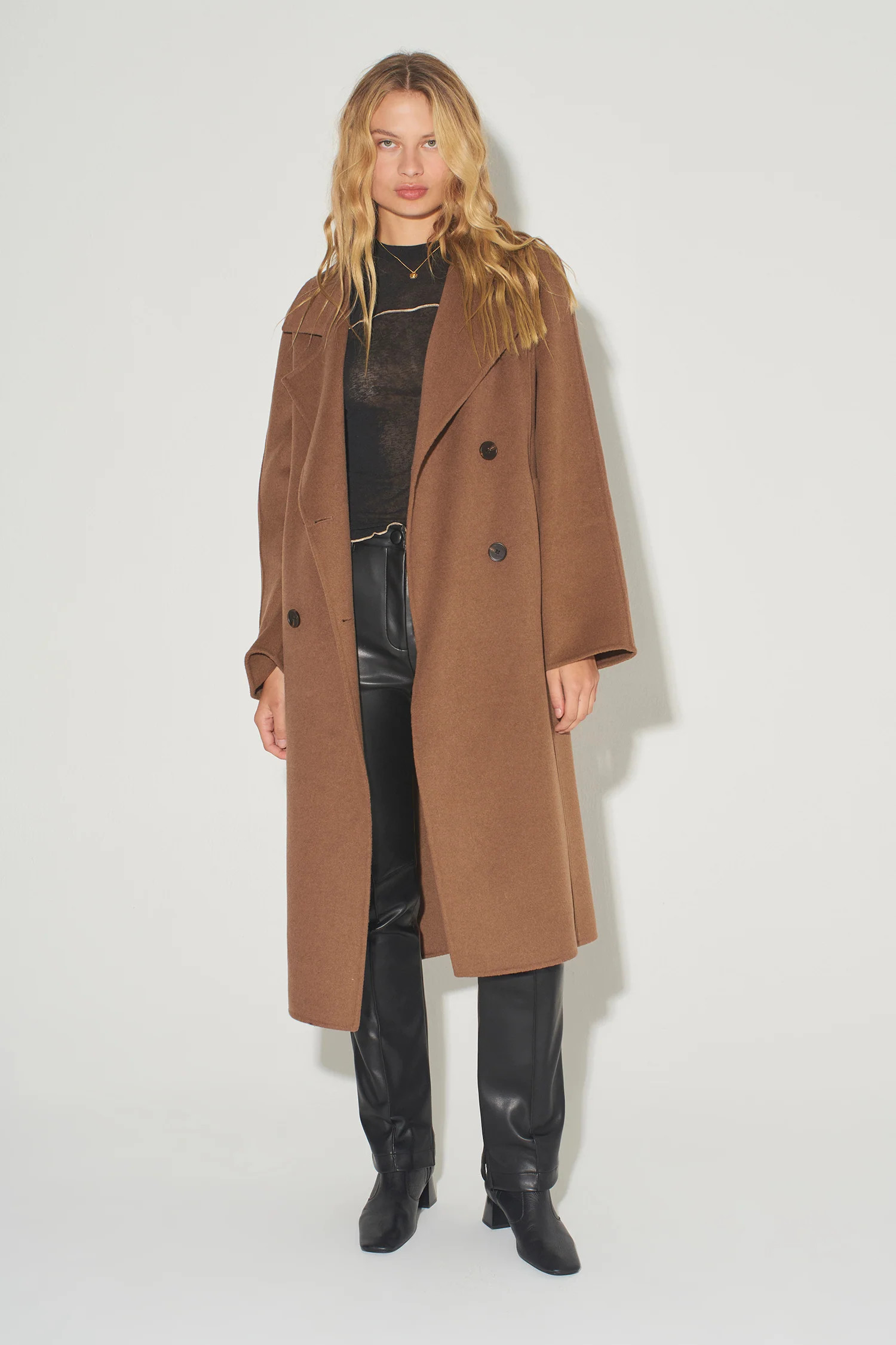Anderson Wool Coat Brown | Hansen and Gretel