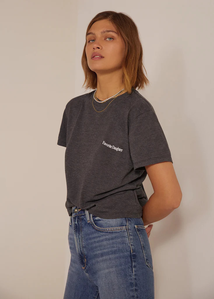 THE CROPPED LOGO TEE | Favorite Daughter