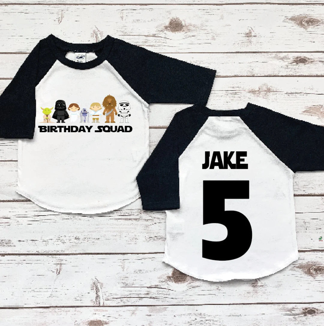 Darth Vader Boys Birthday Shirt Star Wars Birthday Shirt - Etsy | Etsy (US)