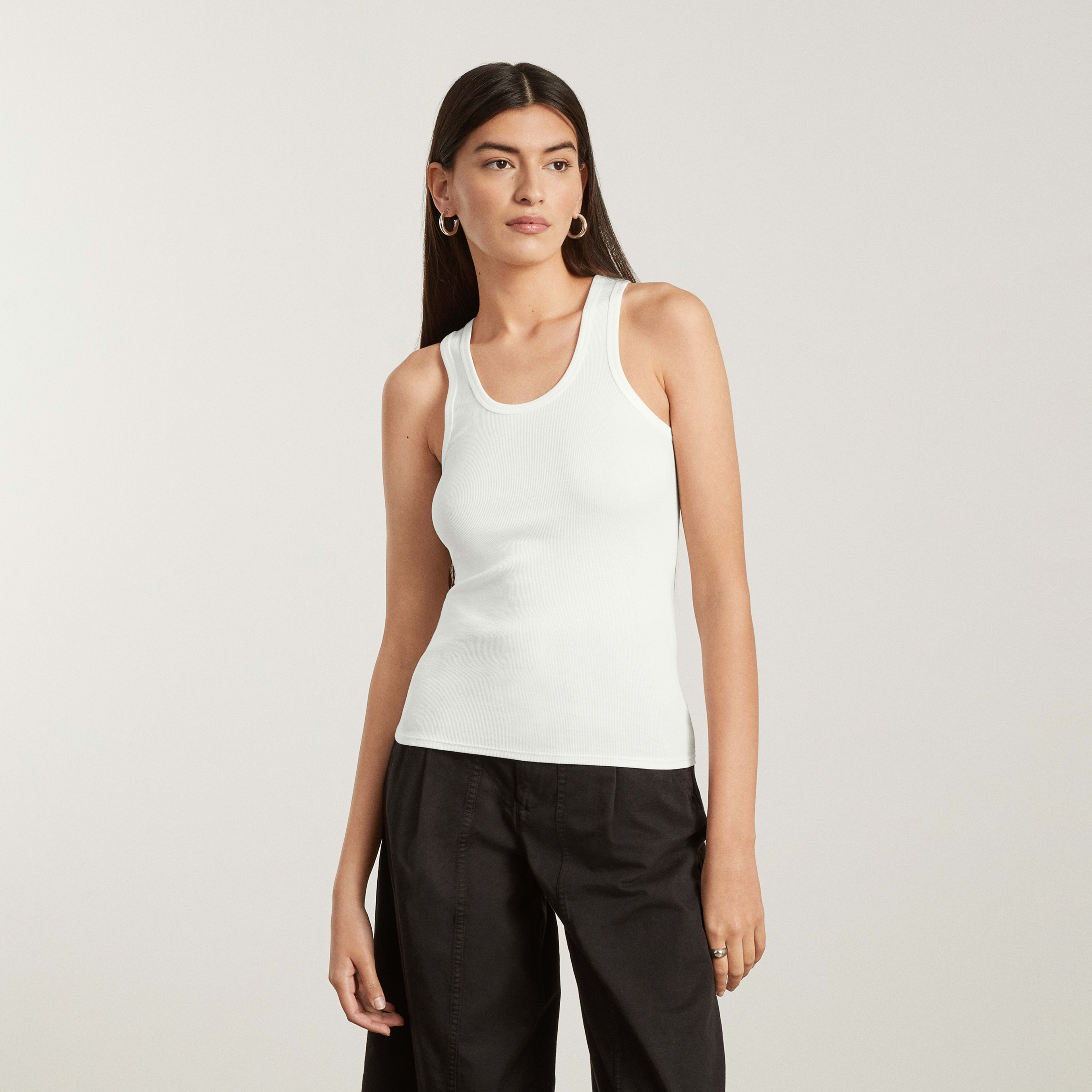 The Pima Micro-Rib U-neck Tank | Everlane