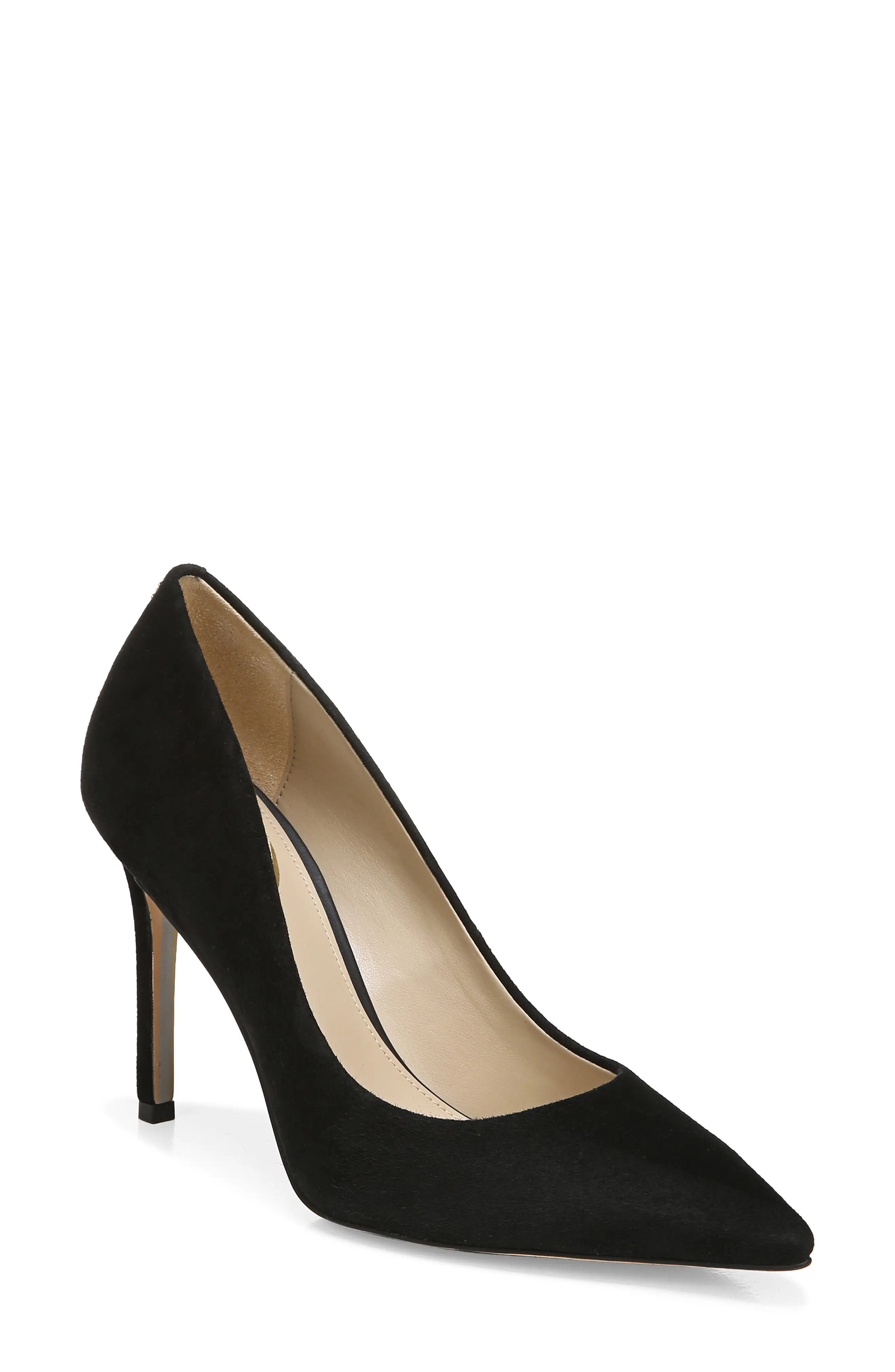 Sam Edelman Hazel Pointed Toe Pump in Black Suede at Nordstrom, Size 7 | Nordstrom