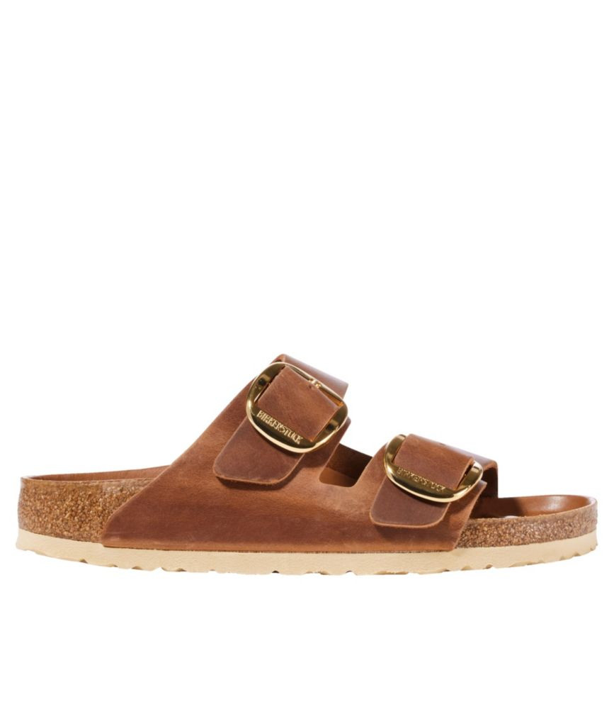 Women's Birkenstock Big Buckle Arizona Sandals, Leather Cognac 40(B), Suede Leather | L.L. Bean