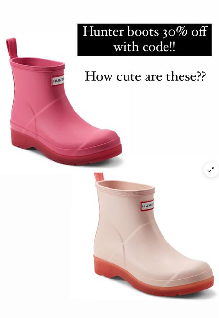 Hunter boots on sale! 
Rain boots 
Womens rain boots 

#LTKSeasonal #LTKsalealert #LTKshoecrush