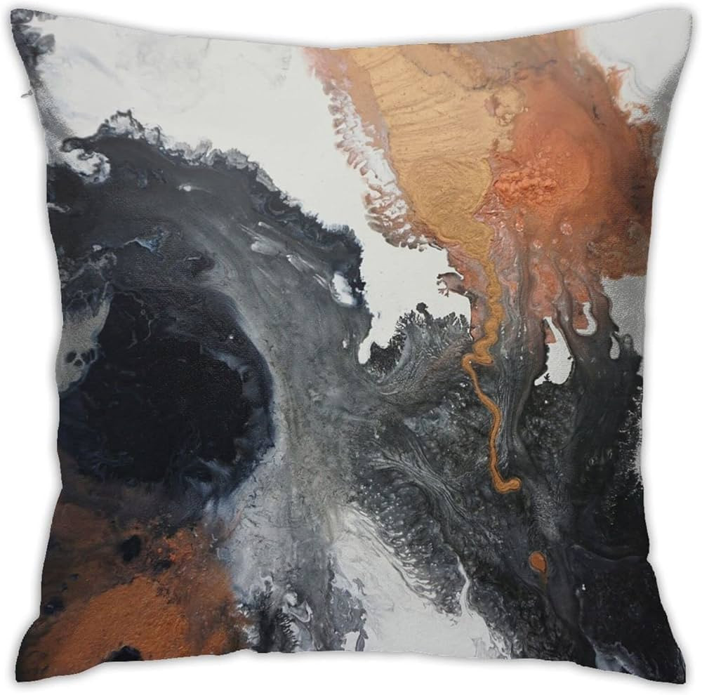 Akame Mono Copper Throw Pillow Cover Cozy Square Throw Pillowcases Home Decorative for Bed Couch ... | Amazon (US)