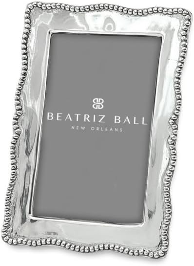 Beatriz Ball GIFTABLES Pearl Denisse 4x6 Frame - Handmade, Artfully Designed, Aluminum Alloy, Tar... | Amazon (US)