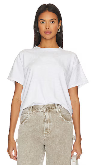 Jessa Boxy Crop Tee in Optic White | Revolve Clothing (Global)