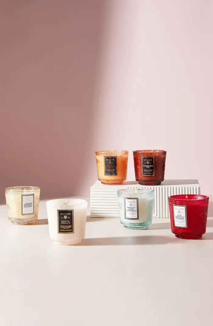 Japonica Set of 6 Petite Pedestal Candles | Nordstrom