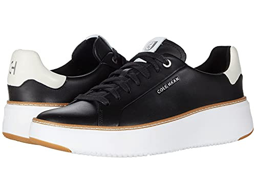 Cole Haan Womens Grandpro Topspin Sneaker, Black/Optc Wht/Cyber Yellow, 10.5-B US | Amazon (US)