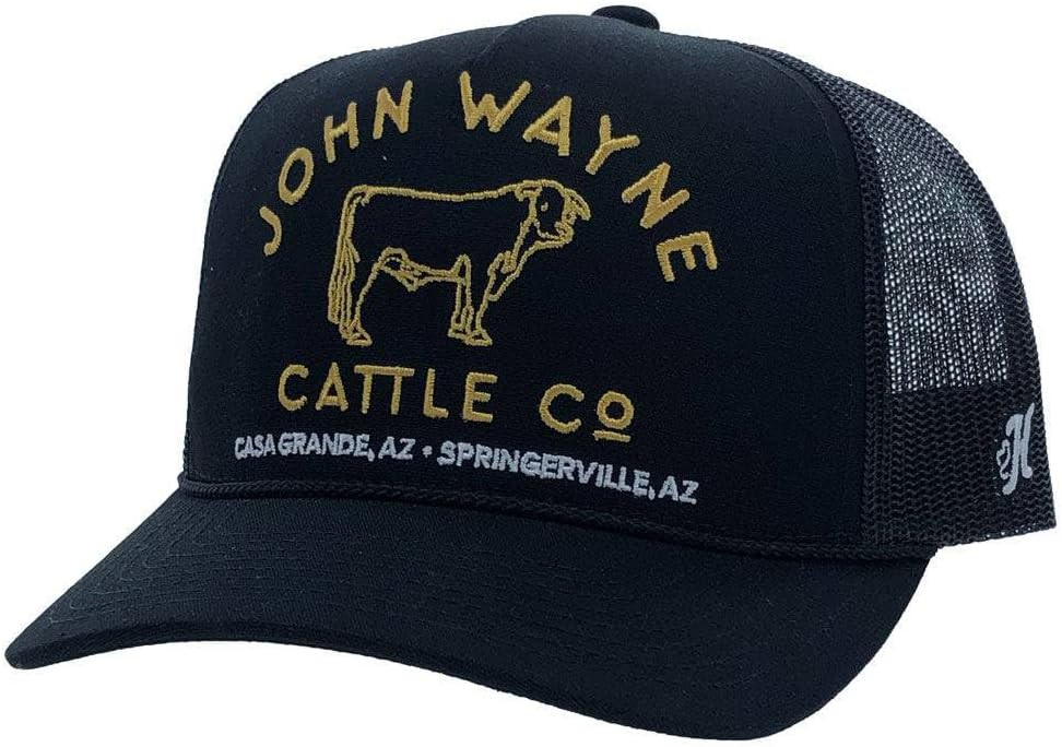 HOOEY John Wayne Cattle Co. Trucker Hat - Adjustable Snapback, Mesh Baseball Cap | Amazon (US)
