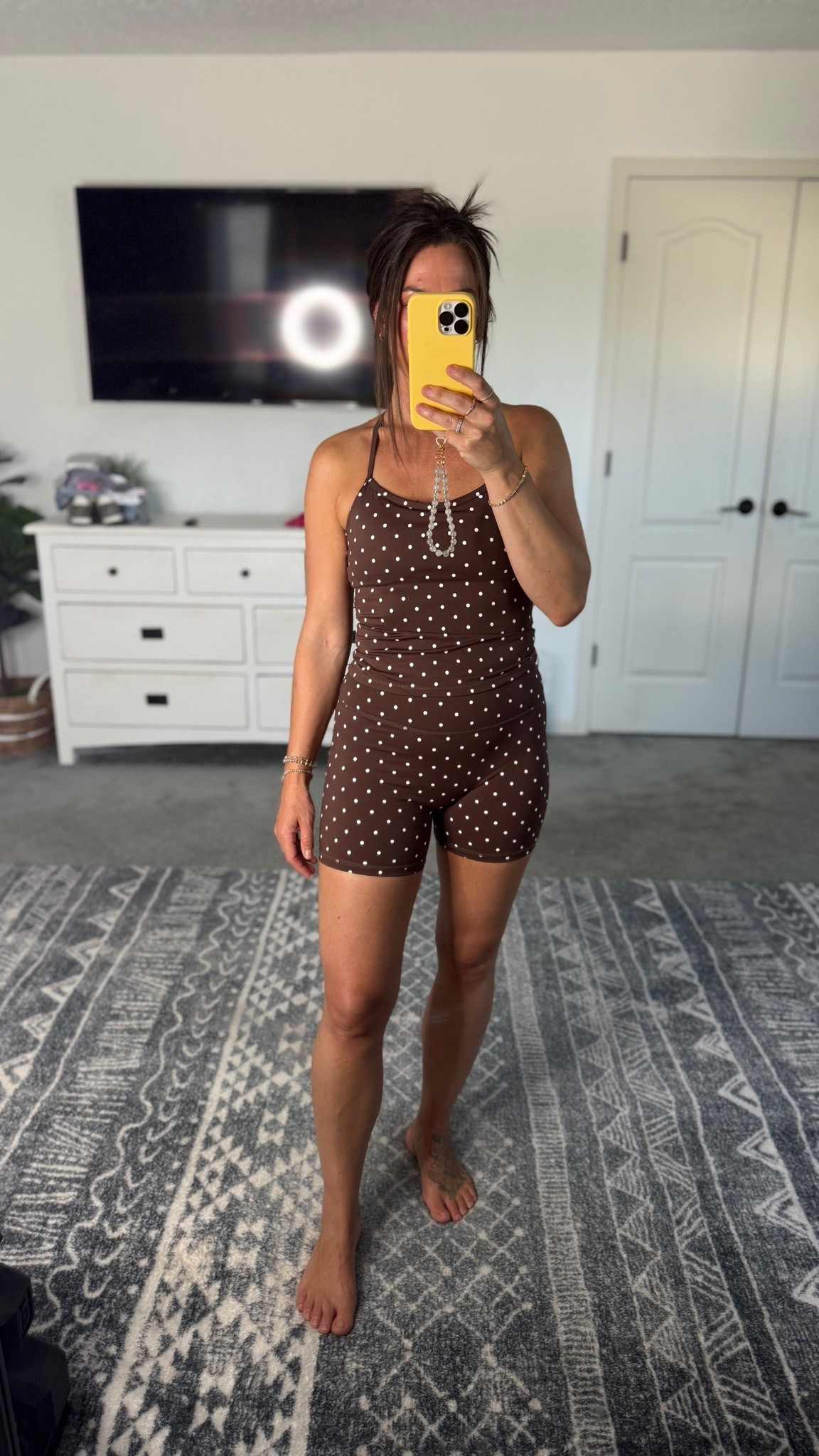 One of the new sets I got in that I loooove! No front inseam, good length on the tank, and the cutest back

#LTKfitnessgoals #LTKActive #LTKPetite
