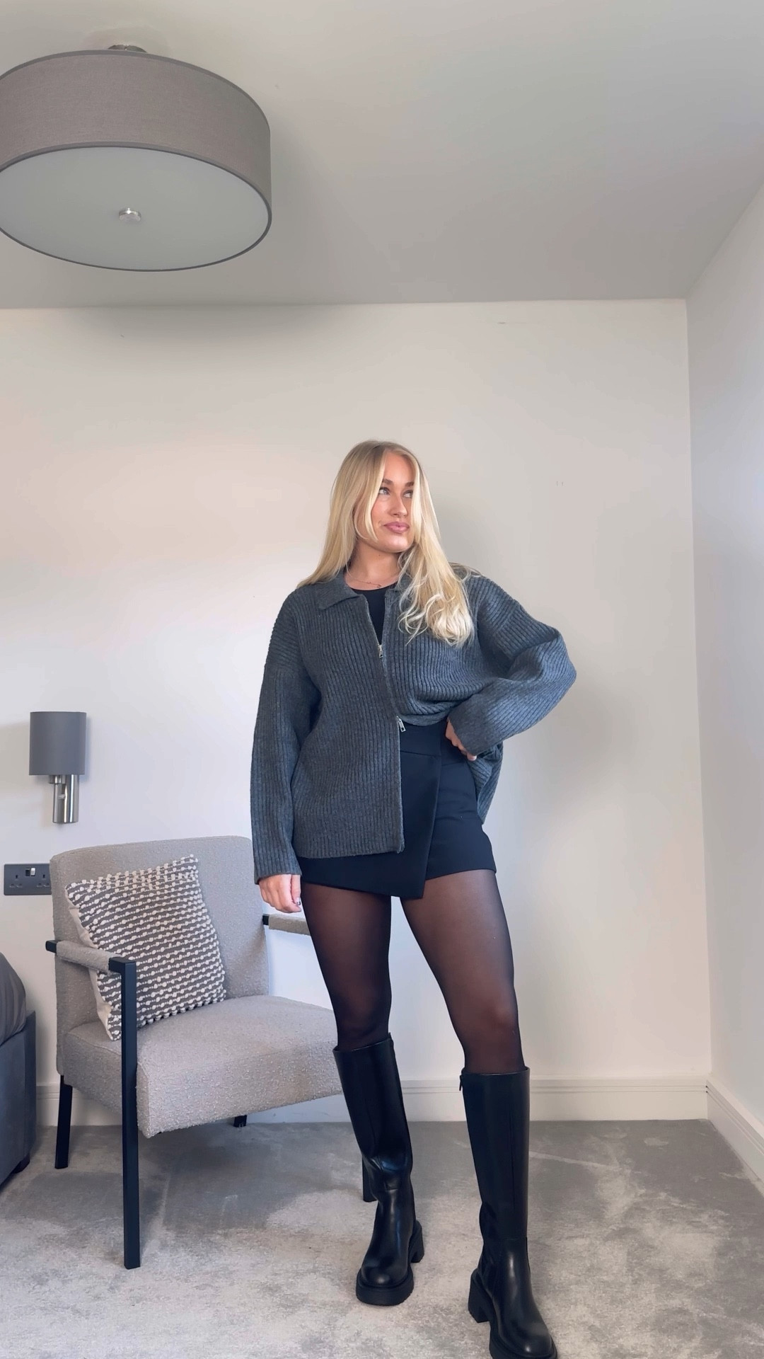 autumn outfit 🤍

everyday outfit, grey cardigan, knee high boots, leather boots, tights season



#LTKstyletip