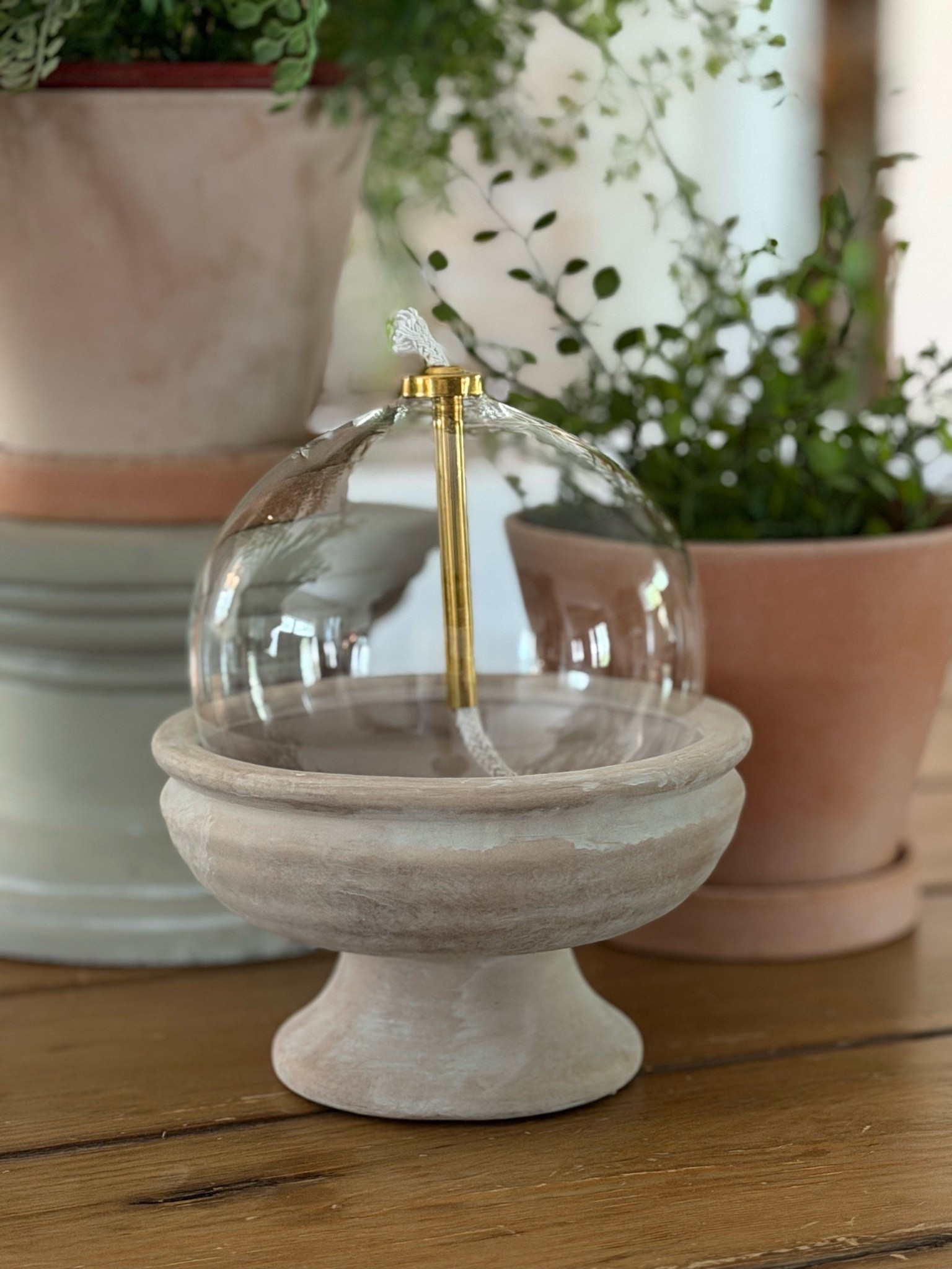 Here is a beautiful option for your citronella this Summer. This glass lantern from @Terrain will look amazing on our front porch.

#LTKHome