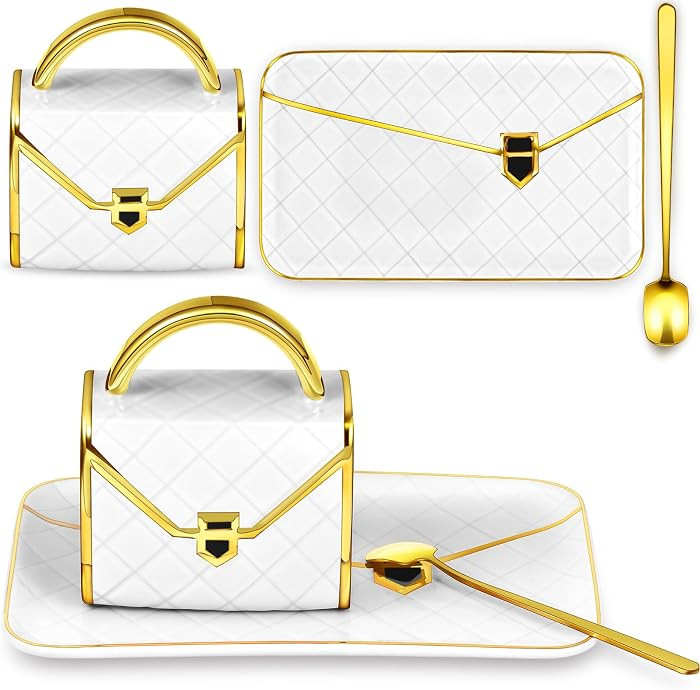 Zubebe 1 Set Coffee Mug Elegant Handbag Shaped Cup,White | Amazon (US)