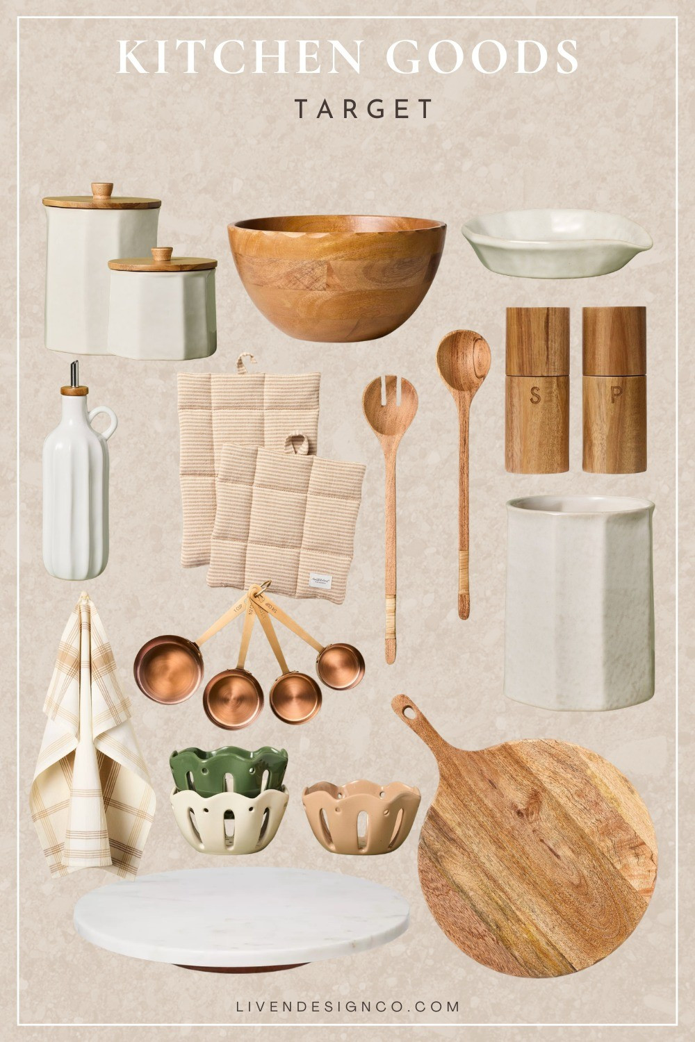 Target kitchen goods. Oven mitt. Utensil crock. Cutting board. Serving bowl. 

#LTKSeasonal #LTKHome #LTKSaleAlert