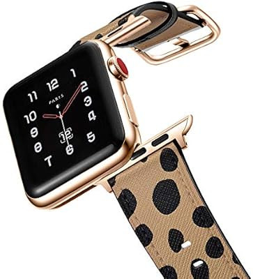amBand Leather Band Compatible with Apple Watch 38mm 40mm 42mm 44mm, Genuine Leather Vintage Repl... | Amazon (US)