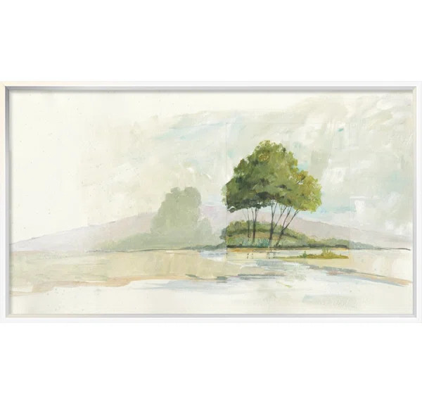 'Lake Front II' Framed Print on Canvas | Wayfair North America