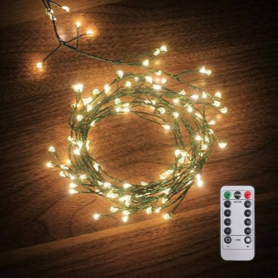 Dailyart 6feet 120 LED Starry Lights, Battery Operated Waterproof Dark Green Copper Wire Fairy Li... | Amazon (US)