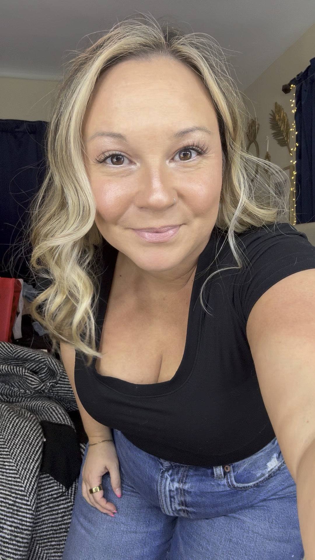 Rare beauty body and hair mist! Finally got the new scent and I LOVE it! They both smell so clean and fresh and not super heavy or perfume ish lol! 
Definitely worth giving a try! 
I also grabbed the perfume and lotion gift set- I heard the perfume is different from the body mist so I’ll share that soon too! 
My coatigan is old from Target but I linked similar from this year! 
Jeans are size 14 x short 
Tee is size XL

Beauty finds, Sephora haul, rare beauty, beauty over 40, midsize style, spring beauty, gift ideas

#LTKWatchNow #LTKBeauty #LTKOver40