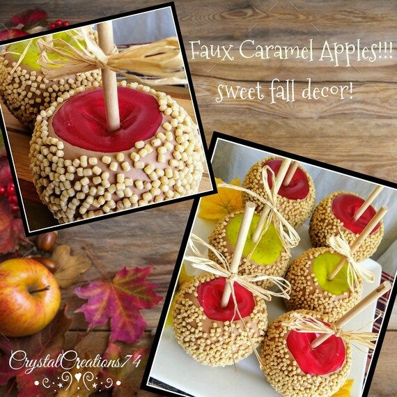 Faux candy apples faux caramel apples fake food fake candy | Etsy | Etsy (CAD)