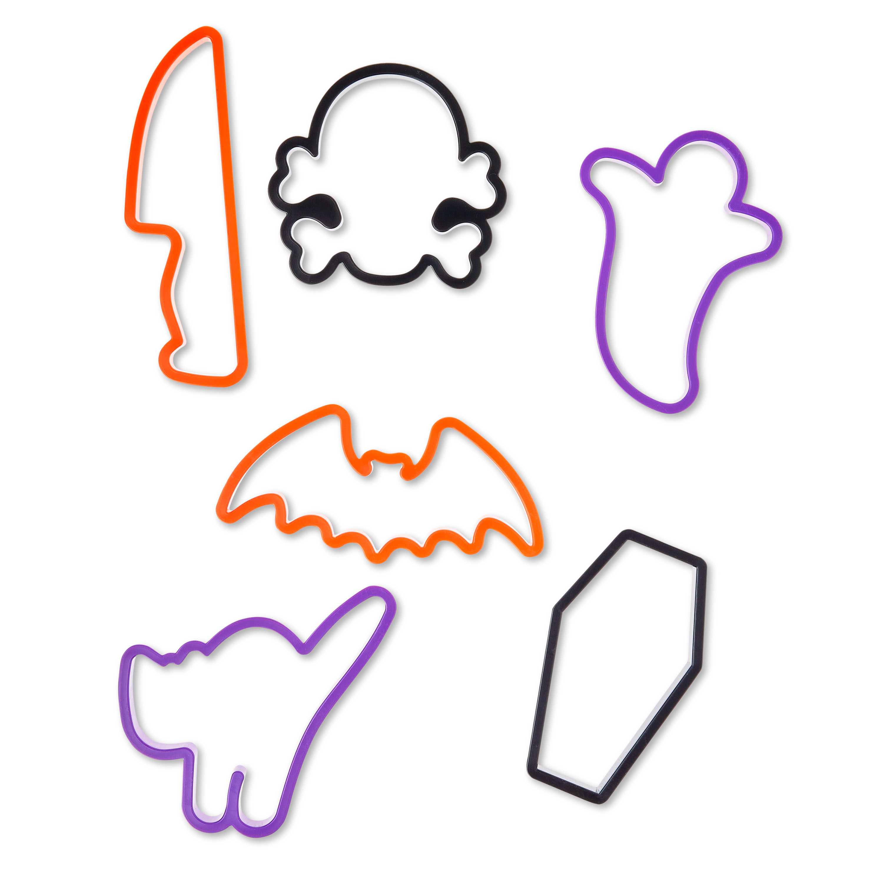 Halloween Assorted Plastic Cookie Cutters, 6 Count, by Way To Celebrate - Walmart.com | Walmart (US)