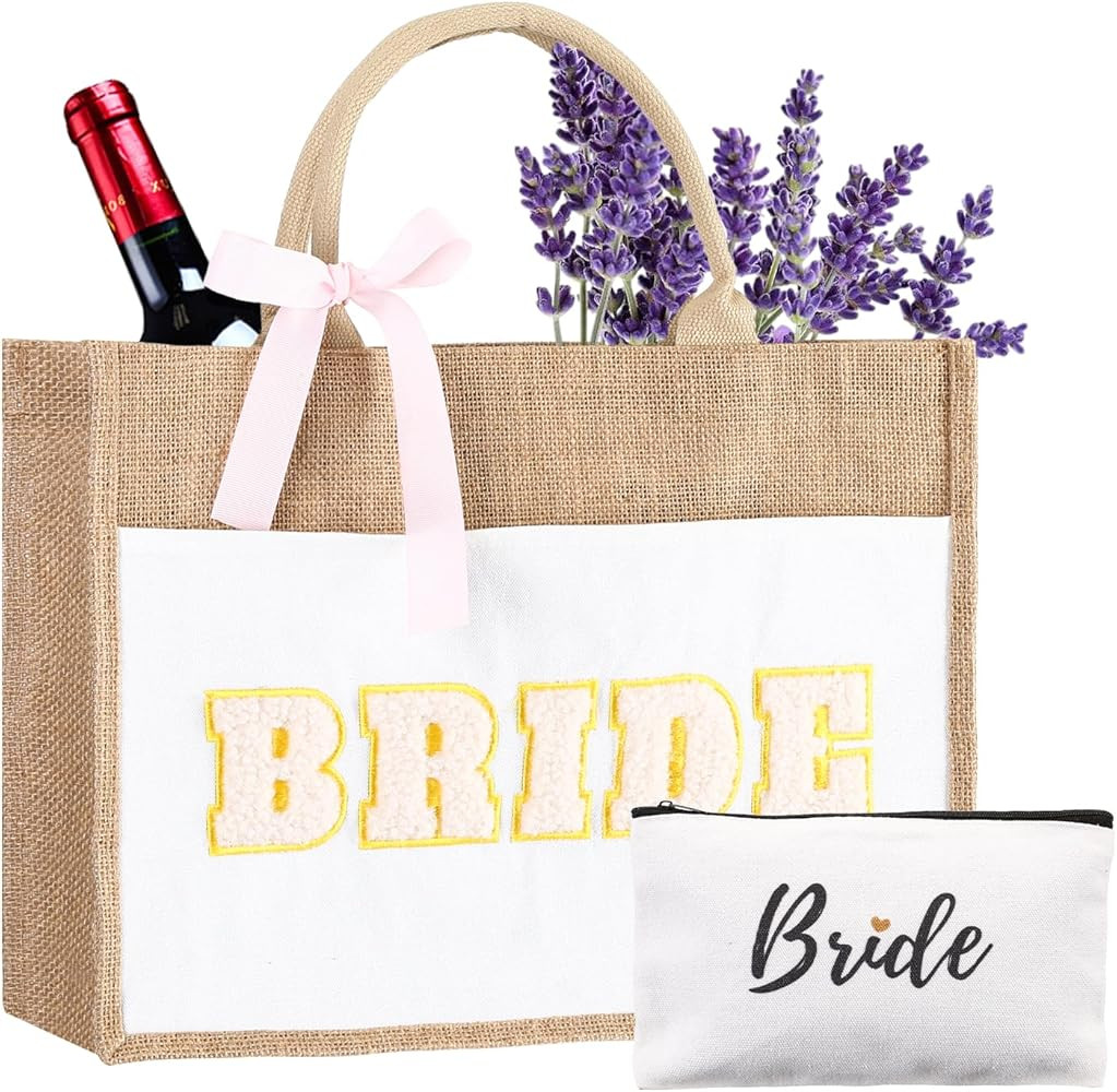 ywduoying Bride to Be Gifts Bride Tote Bags Set Wedding Shower Gifts for Bachelorette Party Honey... | Amazon (US)