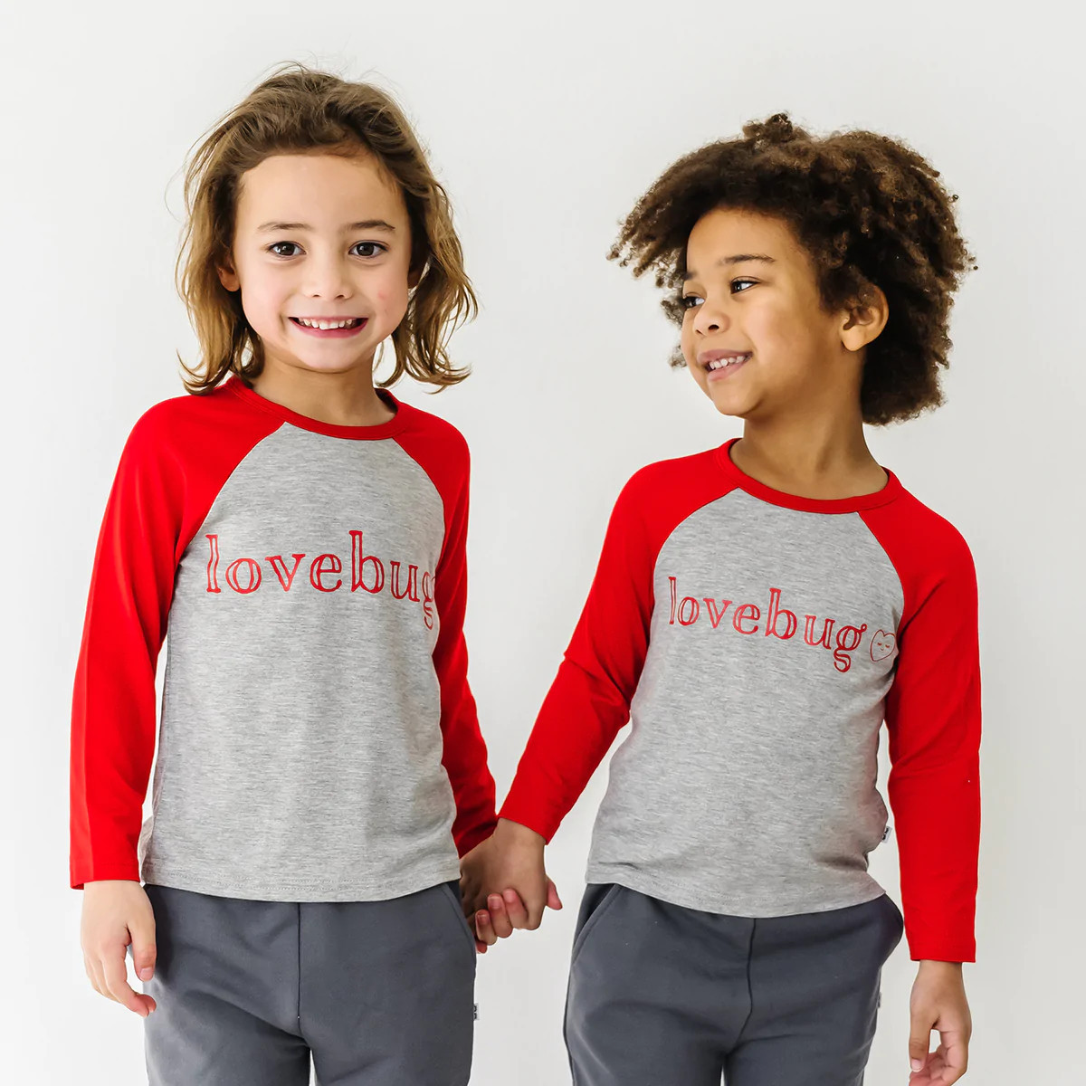 Lovebug Long Sleeve Graphic Raglan Tee | Little Sleepies